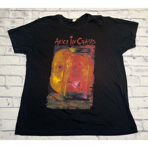 Alice In Chains Shirt Black Vintage Jar Of Flies Album Grunge Rock Staley